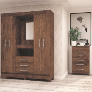 Closet Capelina 4 Puertas 3 Cajones