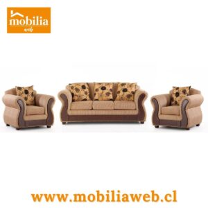 Juego de Living 3-1-1 Milano Oro